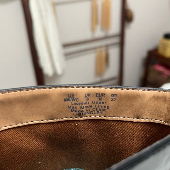 Franco Sarto Brindley Women’s Riding Boots Leather Size 8M Black Zip Back - Picture 7 of 8